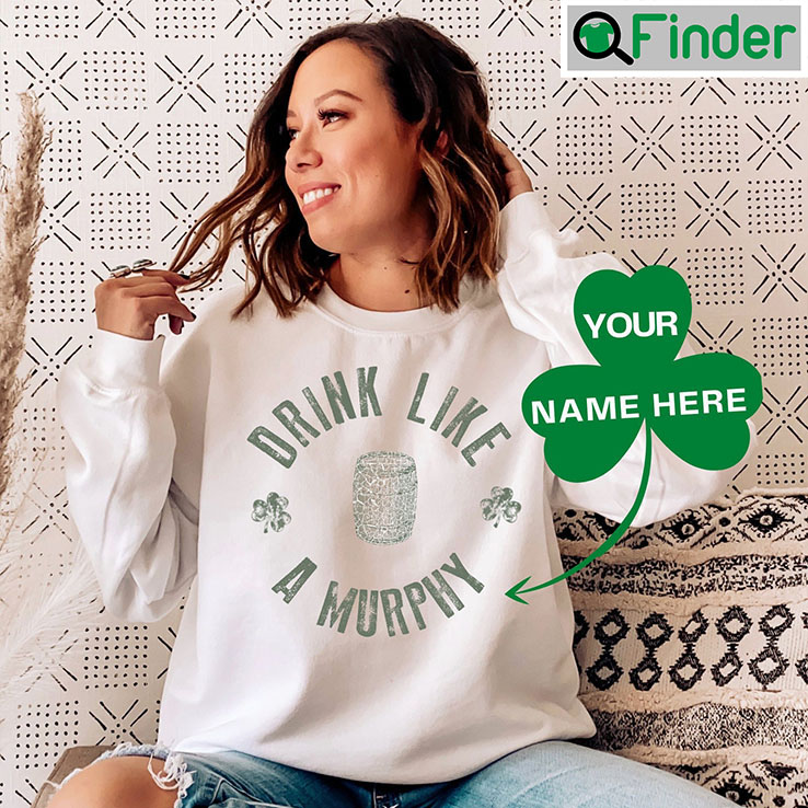 Personalized Funny St Patricks Day Name Distressed Custom Irish Tee Personalized Funny St Patricks Day Name Distressed Custom Irish Tee