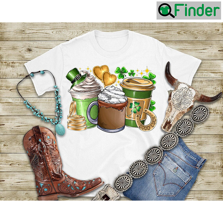 St. Patricks Day Coffee Lucky Shamrock Tee St. Patricks Day Coffee Lucky Shamrock Tee