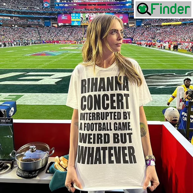Super Bowl Cara Delevingne Rihanna Concert T Shirt Super Bowl Cara Delevingne Rihanna Concert T Shirt