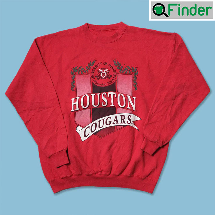Vintage Houston Cougars University Sweatshirt Gift For Fan Vintage Houston Cougars University Sweatshirt Gift For Fan