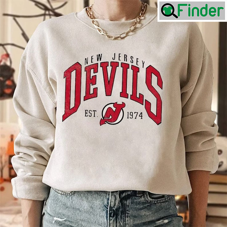 Vintage New Jersey Devils NJ Ice Hockey Unisex Sweatshirt Vintage New Jersey Devils NJ Ice Hockey Unisex Sweatshirt