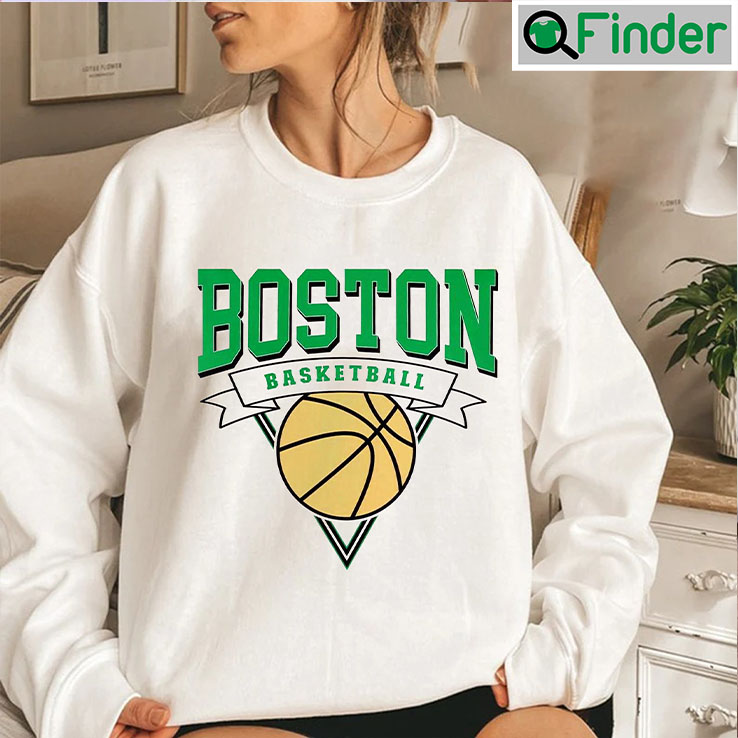 Vintage Style 90s Boston Basketball Crewneck Sweatshirt Vintage Style 90s Boston Basketball Crewneck Sweatshirt