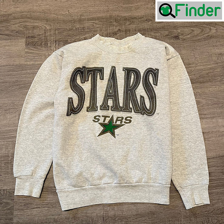 Vintage Style Dallas Hockey Embroidered Sweatshirt Vintage Style Dallas Hockey Embroidered Sweatshirt