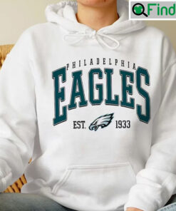 Vintage Style Philadelphia Eagles Football Unisex Crewneck Hoodie