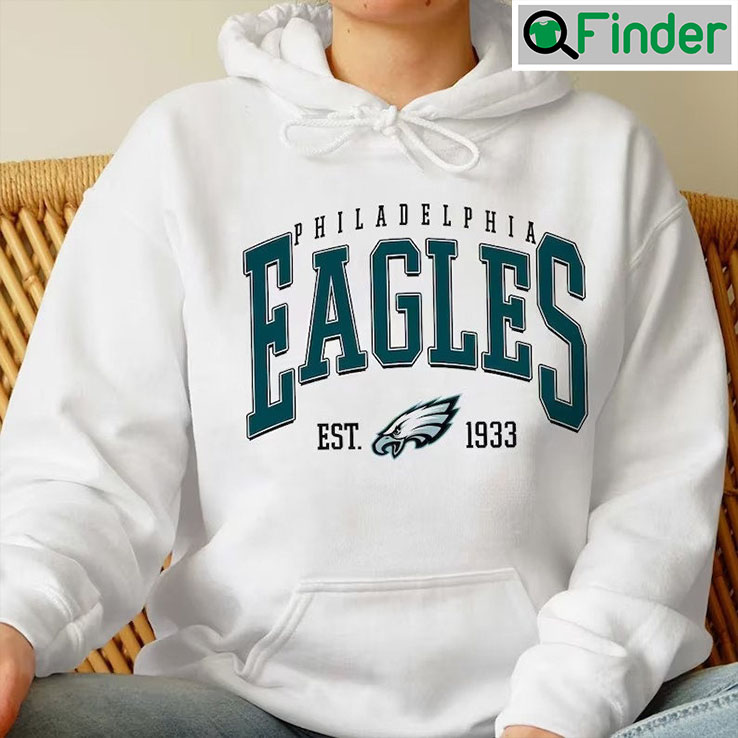 Vintage Style Philadelphia Eagles Football Unisex Crewneck Hoodie Vintage Style Philadelphia Eagles Football Unisex Crewneck Hoodie