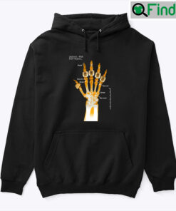 5 Rings Skeleton Hoodie Shirt Patient 24 Kobe Bryant Skeleton Hand