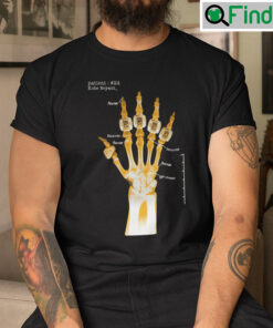 5 Rings Skeleton Unisex Shirt Patient 24 Kobe Bryant Skeleton Hand