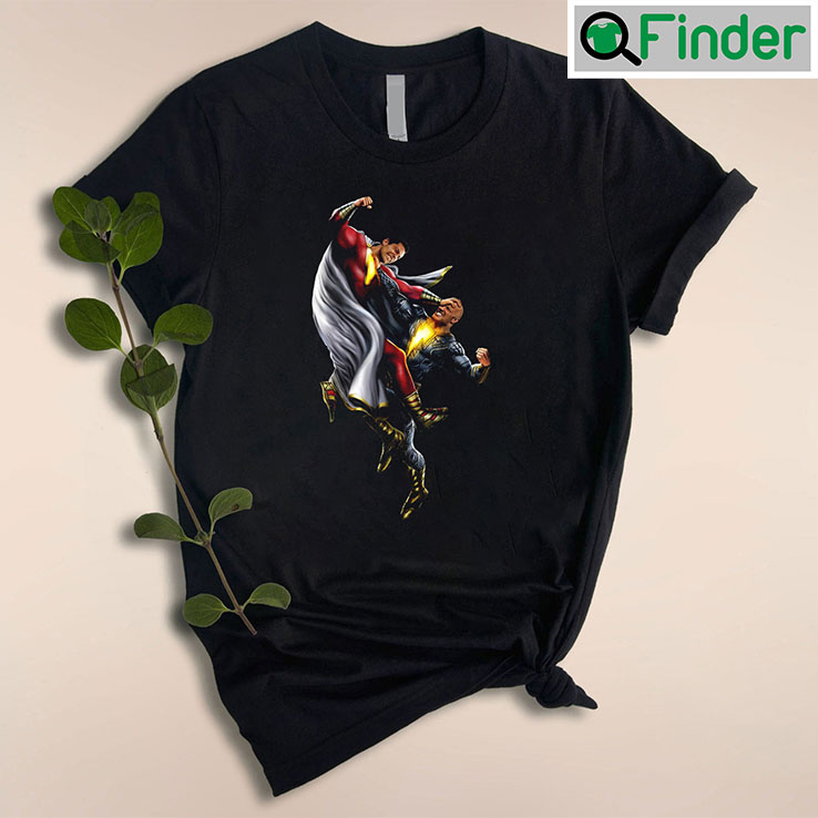 Black Adam Vs Shazam Shirt Black Adam Vs Shazam Shirt