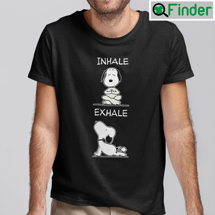 Inhale Exhale Snoopy Yoga Shirt Inhale Exhale Snoopy Yoga Shirt
