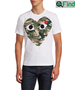 Mr Beast Comme Des Garcons Play Camouflage Heart Unisex shirt