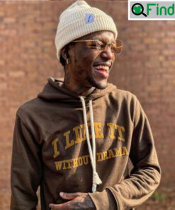 Young Fly I Like It Without Drama Embroidered Hoodie