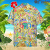 All Pokemon Gen 1 Kanto Region Custom Hawaii Button T Shirts