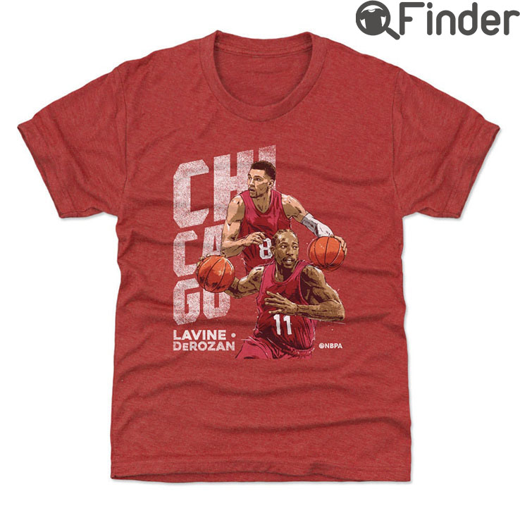 Chicago Basketball DeMar DeRozan Zach LaVine Duo Tee shirt Chicago Basketball DeMar DeRozan Zach LaVine Duo Tee shirt