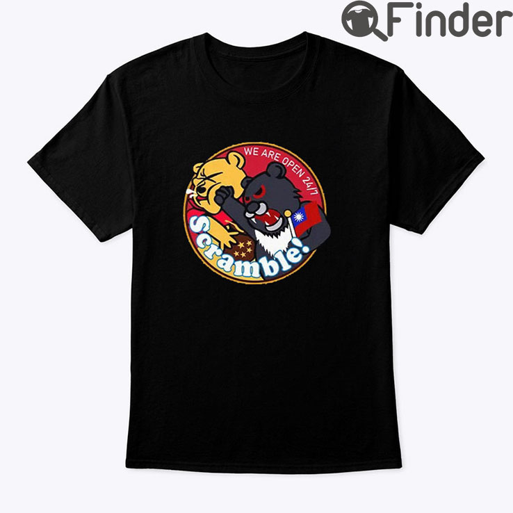 Fight For Freedom Scramble Taiwan Air Force Badge Embroidered Shirt Fight For Freedom Scramble Taiwan Air Force Badge Embroidered Shirt