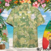 Grass Type Pokemon Custom Hawaii Button Shirt