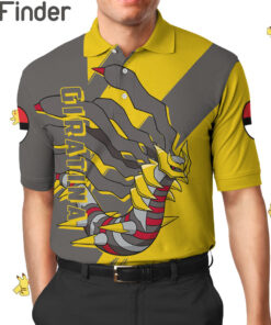 Legendary Pokemon Duo Type Ghost Dragon Giratina Custom Polo Shirt