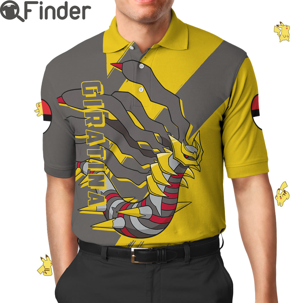 Legendary Pokemon Duo Type Ghost Dragon Giratina Custom Polo Shirt Legendary Pokemon Duo Type Ghost Dragon Giratina Custom Polo Shirt