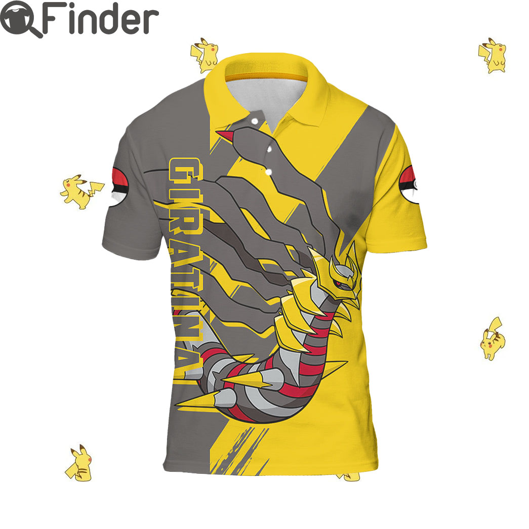 Legendary Pokemon Duo Type Ghost Dragon Giratina Custom Polo T Shirt Legendary Pokemon Duo Type Ghost Dragon Giratina Custom Polo T Shirt
