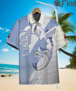 Legendary Pokemon Duo Type Psychic Flying Lugia Custom Hawaii Button Shirts