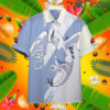 Legendary Pokemon Duo Type Psychic Flying Lugia Custom Hawaii Button T Shirt
