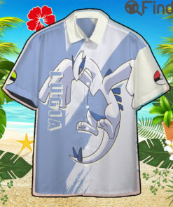 Legendary Pokemon Duo Type Psychic Flying Lugia Custom Hawaii Button T Shirts