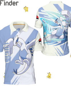 Legendary Pokemon Duo Type Psychic Flying Lugia Custom Polo Shirt