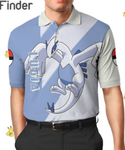 Legendary Pokemon Duo Type Psychic Flying Lugia Custom Polo T Shirt