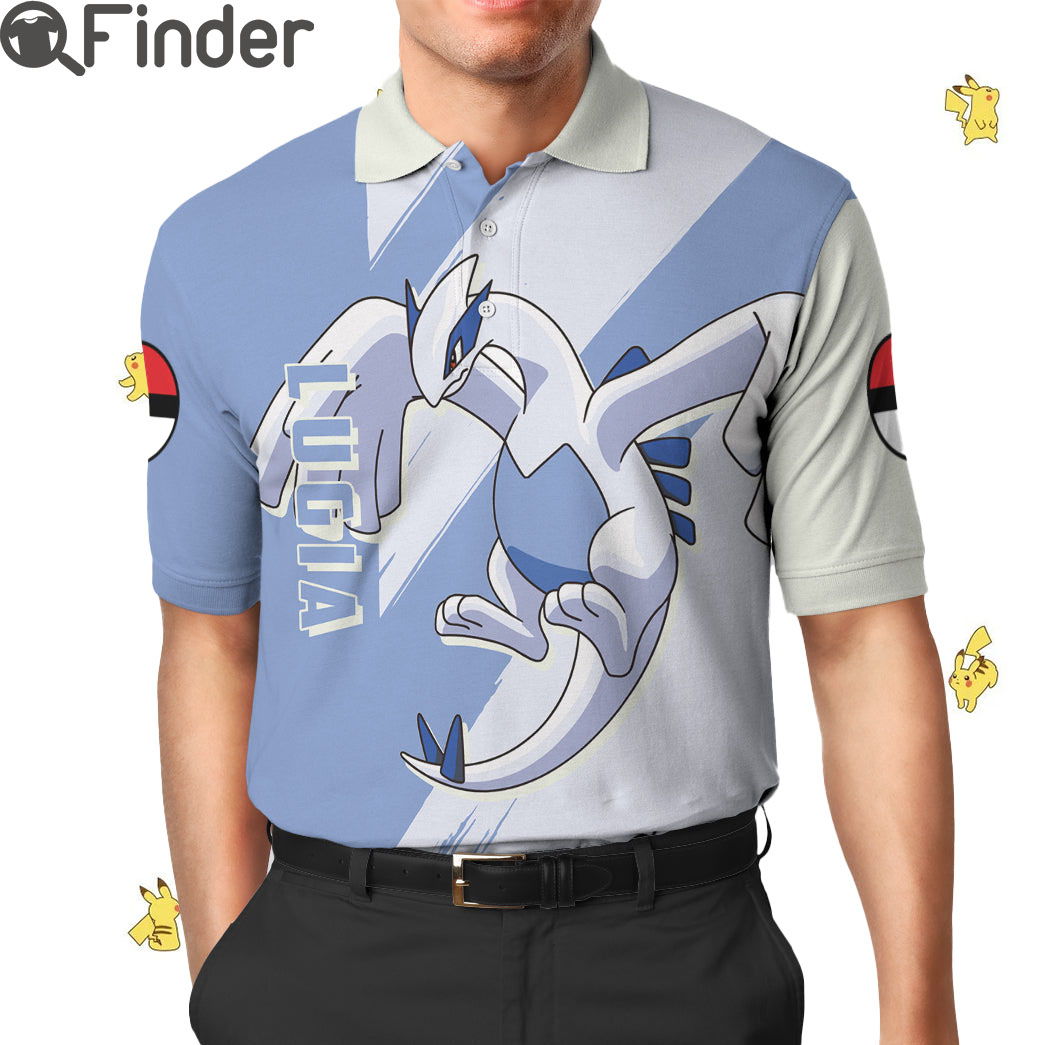 Legendary Pokemon Duo Type Psychic Flying Lugia Custom Polo T Shirt Legendary Pokemon Duo Type Psychic Flying Lugia Custom Polo T Shirt