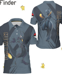 Legendary Pokemon Type Psychic Mewtwo Custom Polo Shirts