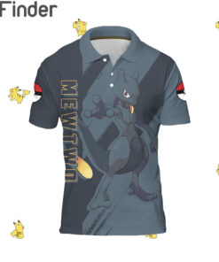 Legendary Pokemon Type Psychic Mewtwo Custom Polo T Shirt