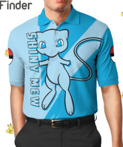 Legendary Pokemon Type Psychic Shiny Mew Custom Polo Shirt