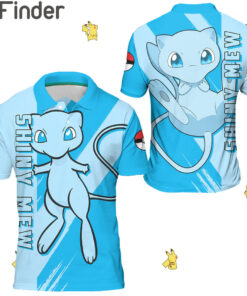 Legendary Pokemon Type Psychic Shiny Mew Custom Polo Shirts