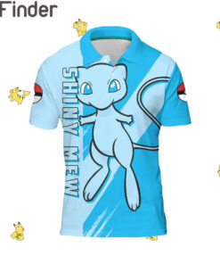 Legendary Pokemon Type Psychic Shiny Mew Custom Polo T Shirt