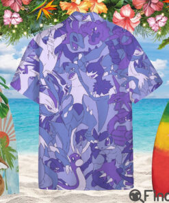 Pokemon Dragon Type Custom Hawaii Button Shirt