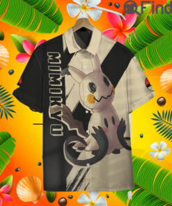 Pokemon Duo Type Ghost Fairy Mimikyu Custom Hawaii Button T Shirt