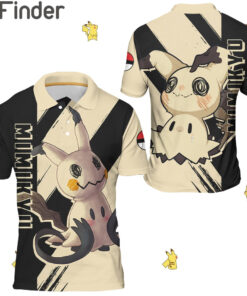 Pokemon Duo Type Ghost Fairy Mimikyu Custom Polo Shirts