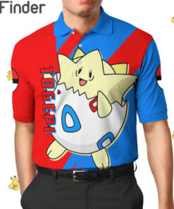 Pokemon Duo Type Normal Fairy Type Togepi Custom Polo Shirt