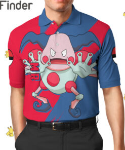 Pokemon Duo Type Psychic Fairy Mr.Mine Custom Polo Shirt
