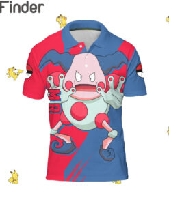 Pokemon Duo Type Psychic Fairy Mr.Mine Custom Polo T Shirt