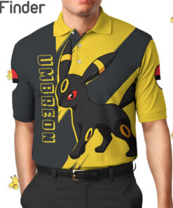 Pokemon Eevee Evolution Dark Type Umbreon Custom Polo Shirt