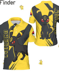 Pokemon Eevee Evolution Dark Type Umbreon Custom Polo Shirts