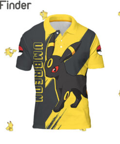 Pokemon Eevee Evolution Dark Type Umbreon Custom Polo T Shirt
