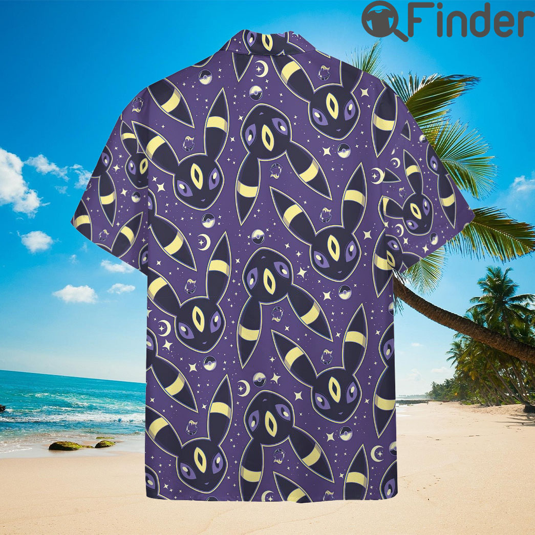 Pokemon Eevee Evolution Type Dark Umbreon Custom Hawaii Button Shirts Pokemon Eevee Evolution Type Dark Umbreon Custom Hawaii Button Shirts