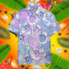 Pokemon Eevee Evolution Water Type Shiny Vaporeon Custom Hawaii Button T Shirt