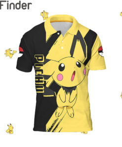 Pokemon Electric Type Pichu Custom Polo Shirt
