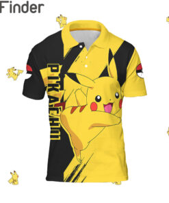 Pokemon Electric Type Pikachu Custom Polo T Shirt