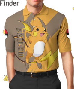 Pokemon Electric Type Raichu Custom Polo Shirt