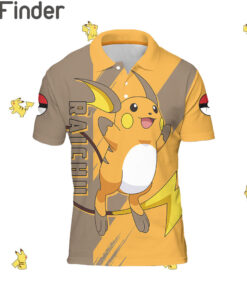 Pokemon Electric Type Raichu Custom Polo T Shirt