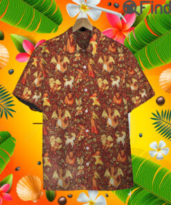 Pokemon Fire Type Custom Hawaii Button T Shirt