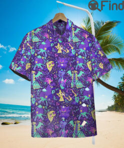 Pokemon Ghost Type Custom Hawaii Button T Shirt